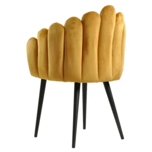 mobiliario-contract-sillon devin metal tapizado velvet amarillo 3